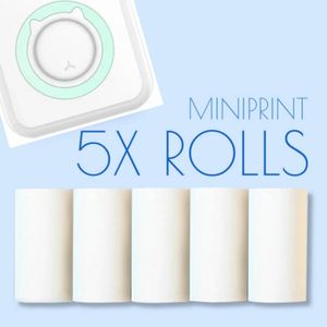 5 x ďalšie rolky bieleho termopapiera pre MINIPRINT