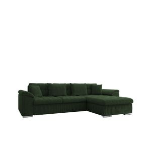 Mirjan24 Ecksofa Diana Cord mit Bettkasten und Schlaffunktion, Elegante Couch, Polsterecke Sofa (Farbe: Poso 14, Seite: Rechts)