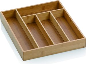 Kela Besteckkasten 30x34cm Schubladeneinteiler 5 Fächern Bambus Kalma 12011