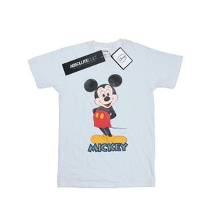 Disney - "Mickey Mouse Retro Pose" tričko pro dívky BI29032 (116) (Bílá)