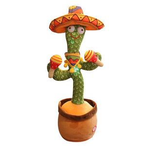 (USB Aufladen) Neue sprechende Kaktus Plüsch Spielzeug,englischer singender Kaktus,elektronische Gesprächsaufzeichnung,interaktives Spielzeug Baby