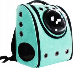 Korbi | Transporter Rucksack - 39x33x22 cm - Grün - Wasserdicht - Für Katzen und kleine Hunde
