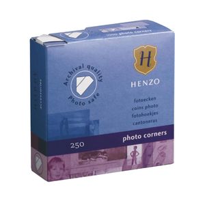 Fotoaufkleber - Henzo - Fotoecken - 250 Stück - Weiß