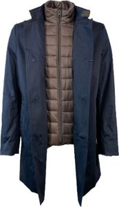 Cinque Herren Mantel mit Stehkragen Ciarsenal_S Gr. 48 Blau