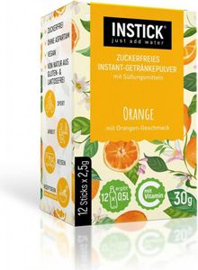 INSTICK Getränkepulver Orange für 12 x 0,5 L pfandfrei