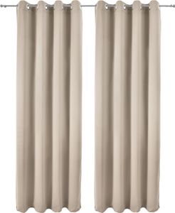 2er Set Ösenschal Amelie Nora blackout 140x245 cm