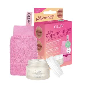 GLOV 2 in 1 Lip Care Exfoliating Glove and Lip Balm Set