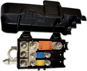 Batteriepolklemme MTA CDB | 3-fach Sicherungshalter MidiVAL & MegaVAL | positiv