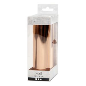 Creativ Company 283562, Holografische Folienrolle, Roségold, 155 mm, 500 mm