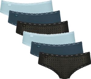 sloggi 24/7 Weekend Hipster Slip Größe 40 Blau V003 6er Pack Unterwäsche