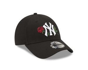 New Era - MLB New York Yankees Rose 9Forty Strapback Cap - Schwarz : Schwarz One Size Farbe: Schwarz Größe: One Size
