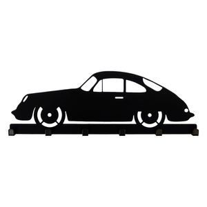 Schlüsselbrett Hakenleiste Motiv Porsche 356 Oldtimer schwarz