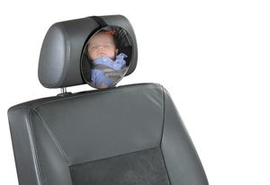 reer baby mirror car czarny, srebrny