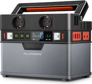 ALLPOWERS S300 Tragbarer Powerstation 288Wh / 78000mAh Mobile Stromversorgung Generatoren 300W Akku Generator Batterie Mobiler Stromspeicher für Outdoors Garten Party Reise Camping Wohnmobil Notfall
