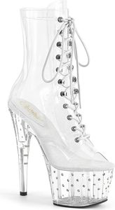 STARDUST-1021C-7 Damen Booties von Pleaser, Transparent EU 35, US 5