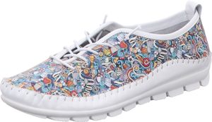 Gemini Damen Slipper Mokassin sportlich Schnürung Muster 341453, Größe:40 EU, Farbe:Mehrfarbig