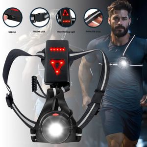 Lauflicht LED Lauflampe Brustlampe USB Aufladbare für Jogging Sport Nachtlicht