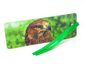 1x 3D Lesezeichen Adler 15x5cm, Tiere Wackelbild Wackelkarte Buchzeichen Bookmark Bücher Buch Vogel Vögel