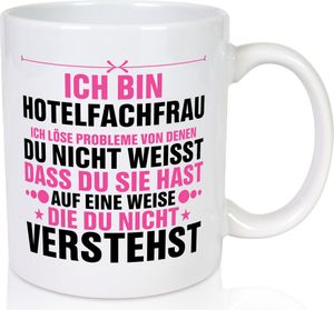 Löse Probleme: Hotelfachfrau | Hotel v2 - Tasse Weiß
