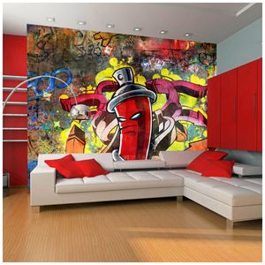 Artgeist Fototapete - Graffiti monster 350 x 270 cm Full-HD Druck