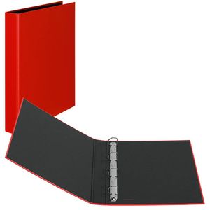 VELOFLEX Basic Ringbuch 4-Ringe rot 3,5 cm DIN A4