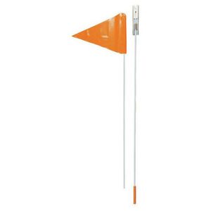 Point Sicherheitswimpel - 2-teilig - Fahne orange - Stab weiß - 180cm