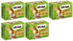 KITEKAT Portionsbeutel Multipack Markt-Mix in Gelee 5 x 12x85g