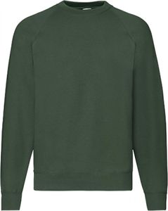 Fruit of the Loom 62-216-0 | Classic Raglan Sweatshirt Pullover - Farbe: Bottle Green - Größe: XXL Fruit of the Loom 62-216-0 | Classic Raglan Sweatshirt Pullover - Farbe: Bottle Green - Größe: XXL