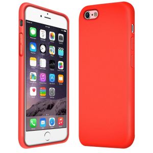 Hülle Apple iPhone 6 / 6s Handy Schutz Cover Silikon Gel Case Handyhülle Tasche, rot