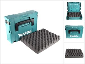 Makita MAKPAC 1 Systemkoffer - mit Universaleinlage für Makita 18 V Akku Geräte Schrauber Sägen Schleifer