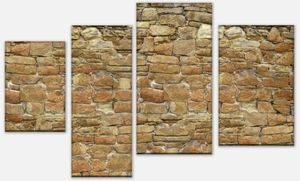 Leinwandbild Mehrteiler Natursteinmauer M0032 – Variante 3 - 180 x 115cm