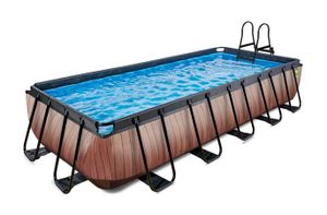 EXIT Wood Pool 540x250x100cm mit Filterpumpe