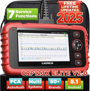 LAUNCH CRP123X V2.0 OBD2 Diagnosegerät, Professioneller Fahrzeug Fehlercode lesen KFZ-Codeleser für die ABS SRS Motor und Getriebe