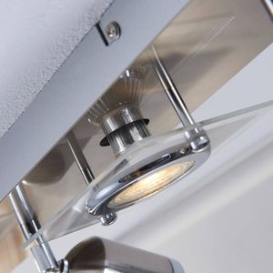 Lindby LED Deckenlampe 'Fjolla' (Modern) in Alu aus Metall u.a. für Flur & Treppenhaus (5 flammig, GU10, inkl. Leuchtmittel) - Deckenleuchte, Wandleuchte, Strahler, Spot, Lampe, Flurleuchte