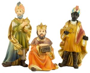 Krásné figurky do betléma Tři králové, cca 11 cm, K 504-02