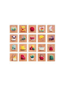 Janod Spiele & Puzzle Gedächtnisspiel Memo 40 Teile, Holz Legespiele Spiele Kinder spielzeugknaller