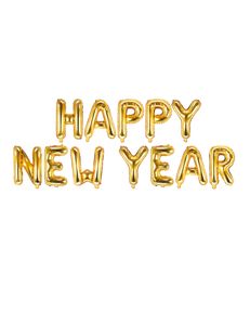 Happy New Year Ballon gold 3,7m x 35cm