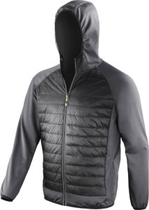 SPIRO S268M | Męska kurtka Zero Gravity - Zimowa kurtka do biegania - Kolor: Czarny/Charcoal - Rozmiar: XXL