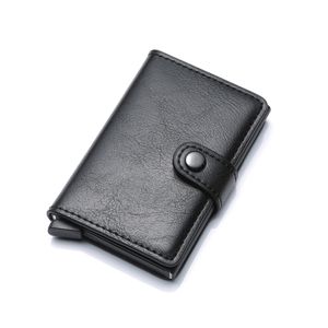 RFID-Geldbörse Kreditkarten-Geldbörse Für Männer Minimalistischer Kartenhalter Intelligente Geldklammer Kompakte Geldhalter Schwarz