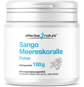 Sango Meereskoralle Pulver - 100 g Sango Koralle mit Calcium und Magnesium