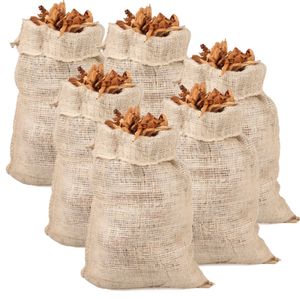 KOTARBAU® 6er Set Jutesäcke für den Garten für Kompost und andere Abfälle 95x45 cm Jutesack Ökologische Säcke