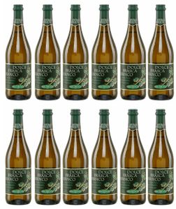Dolce Frasca Bianco Caldirola 12x 0,75l | Italienischer lieblicher Weißwein | 5,5% Vol.| + 20ml Jassas Olivenöl
