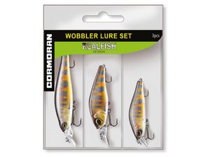 CORMORAN REALFISH TROUT, zestaw woblerów, Baby brown, 53-00023