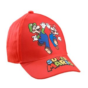 Super Mario Basecap Baseball Kappe Mütze Super Mario - Kinder Baseball Kappe Basecap 52-54 cm, Rot / 52 cm