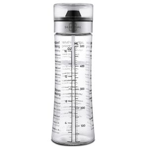 SILBERTHAL Dressingshaker aus Glas mit Rezepten – 500 ml – - Akzeptabel