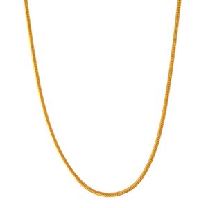 0,9 mm 333 - 8 Karat Gold  massive Goldkette Schlangenkette rund 38/40/42/45/50/55/60 cm - elegante Goldkette Damen - Juwelier Qualität -  Germany, Kettenlänge:45 cm