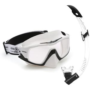 Aqualung Combo Versa 0901Lc White Black Lens Clear L