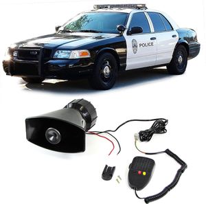 US Polizeisirene Fanfare Multi Hupe mit Mikrofon + Durchsprechfunktion für Party