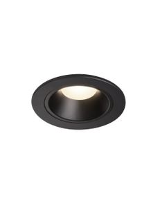 SLV NUMINOS DL S, Indoor LED Deckeneinbauleuchte schwarz/schwarz 4000K 55°