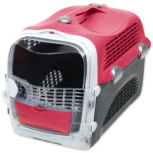 Transportbox Catit Cabrio Carrier 53 x 27 x 40,5 cm rot-grau